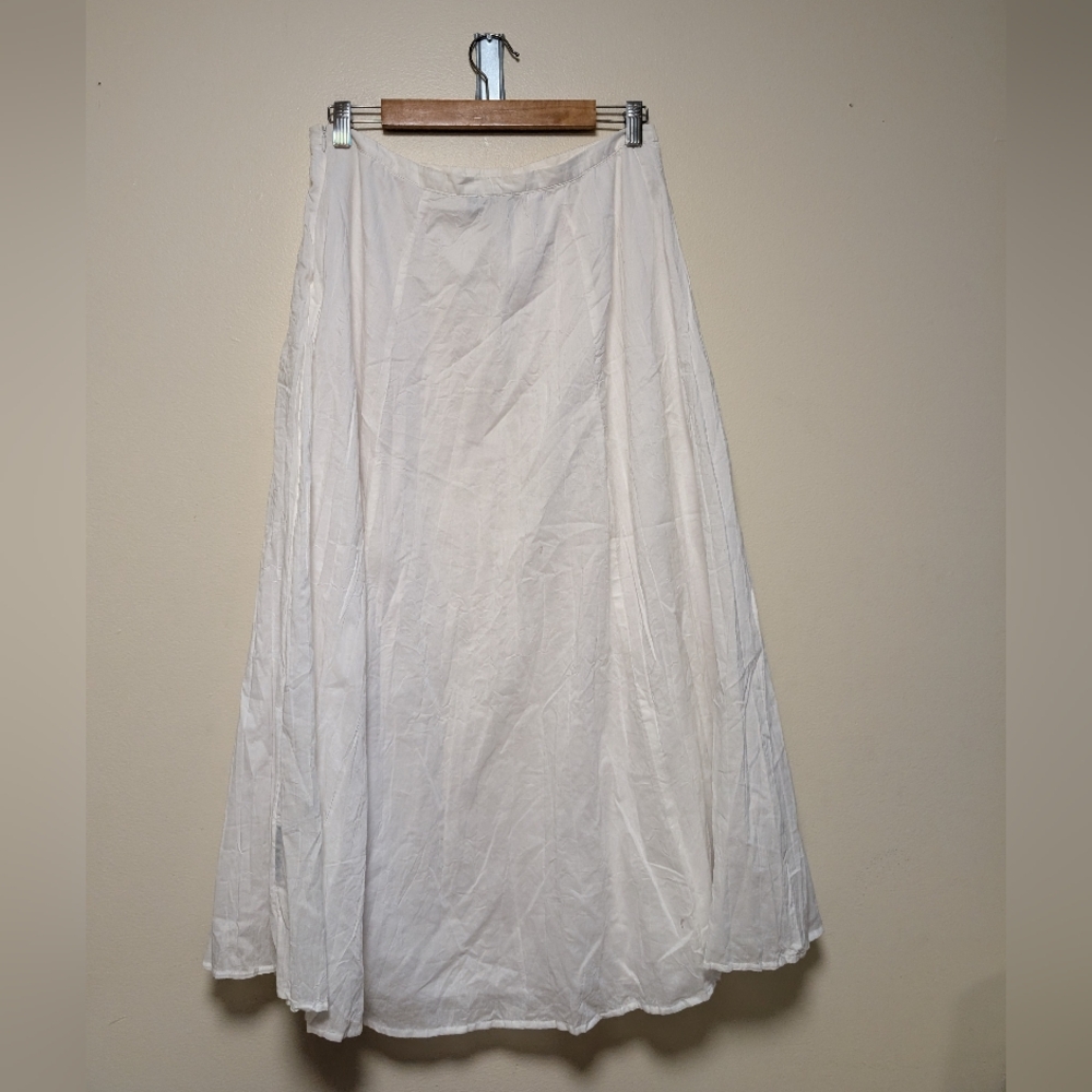 Dana Buchman White Pleated Midi Skirt size 8 - Picture 5 of 5
